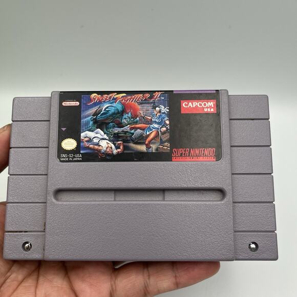 Street Fighter II (Super Nintendo, SNES, 1992) - Tested & Working - Ships Free - Picture 2 of 5